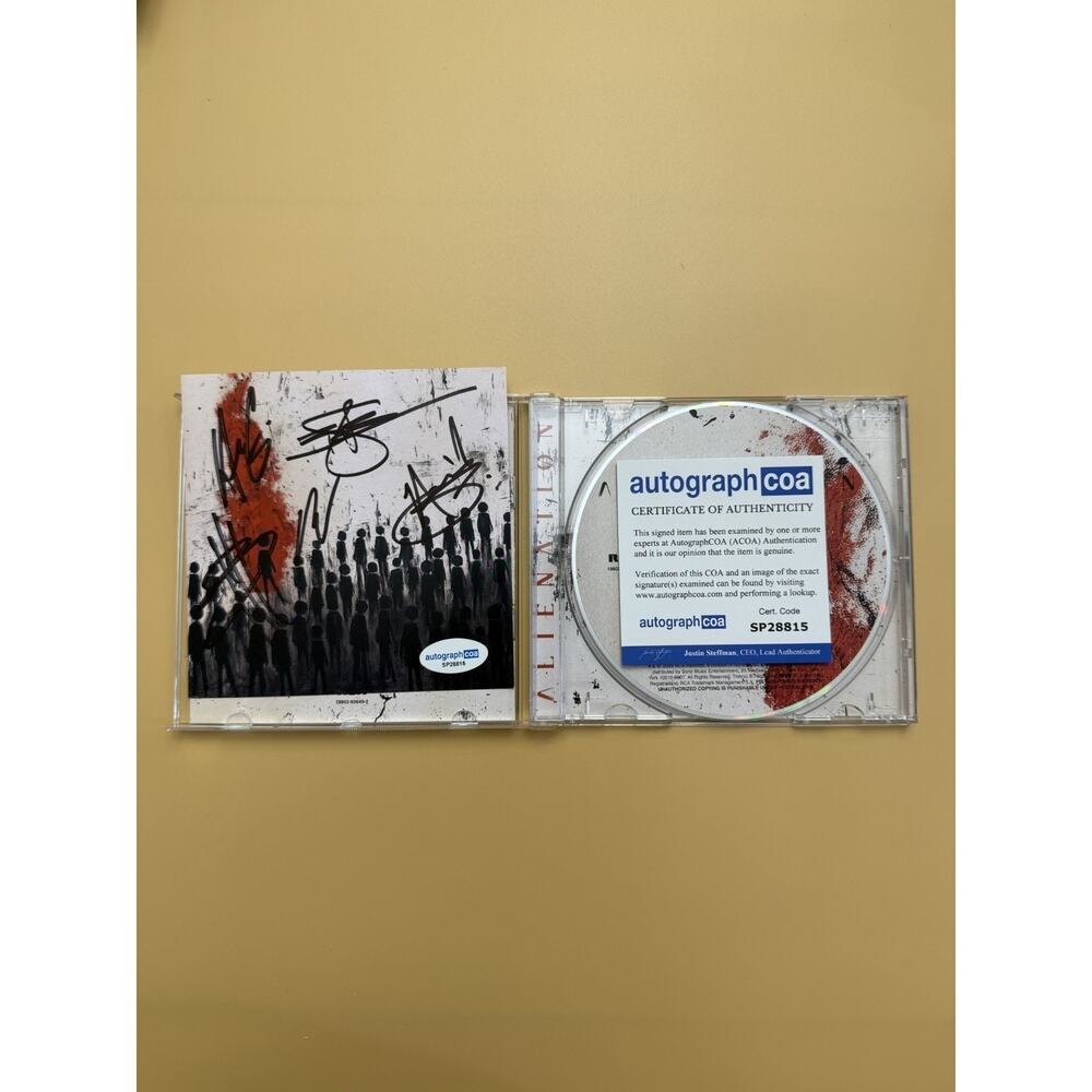 SIGNED Alienation CD Three Days Grace Autograph All Members ACOA SP28815